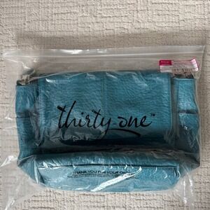 Thirty One City Chic Tote Peacock Pebble Textured Shoulder Bag New in Bag